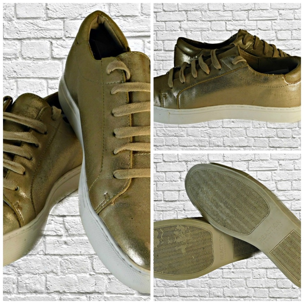 Kenneth Cole Reaction Women's Gold Tennis Shoe's